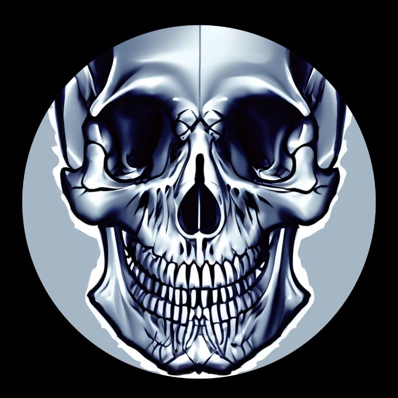 Grey Skull - Abstract