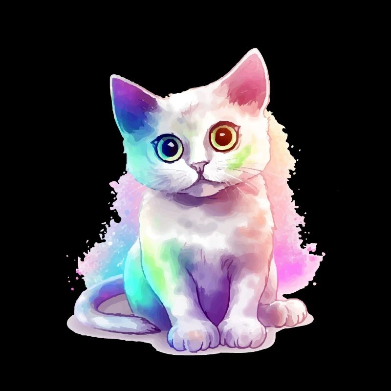 Minibi le chaton multicolore