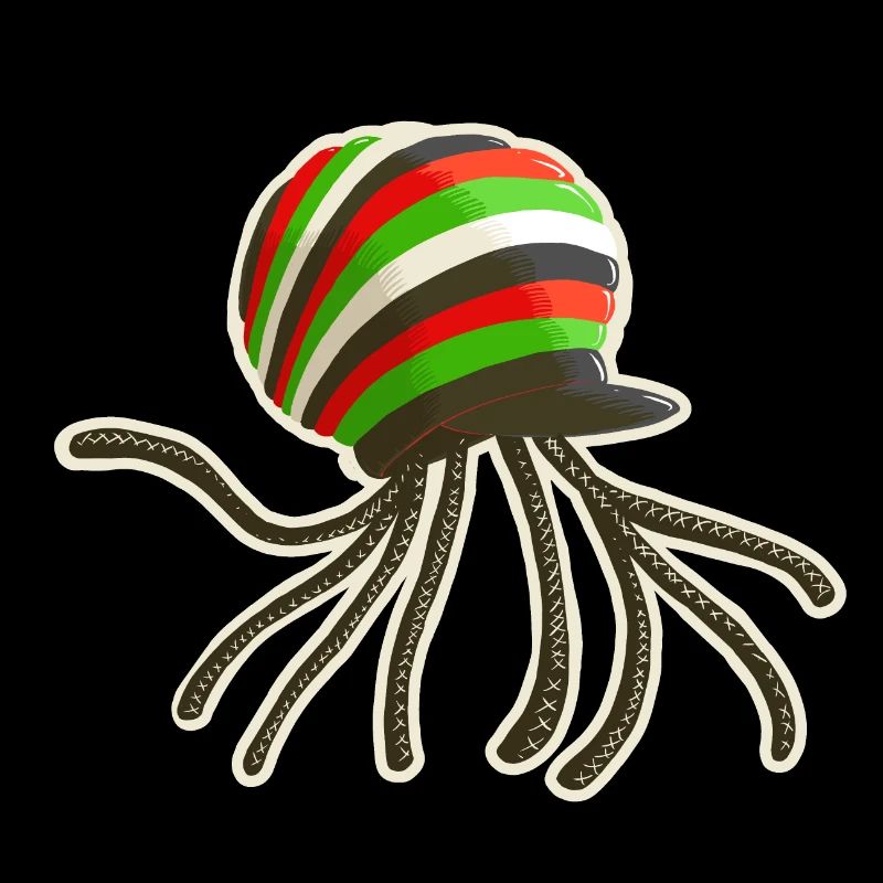 Reggaeman cap octopus