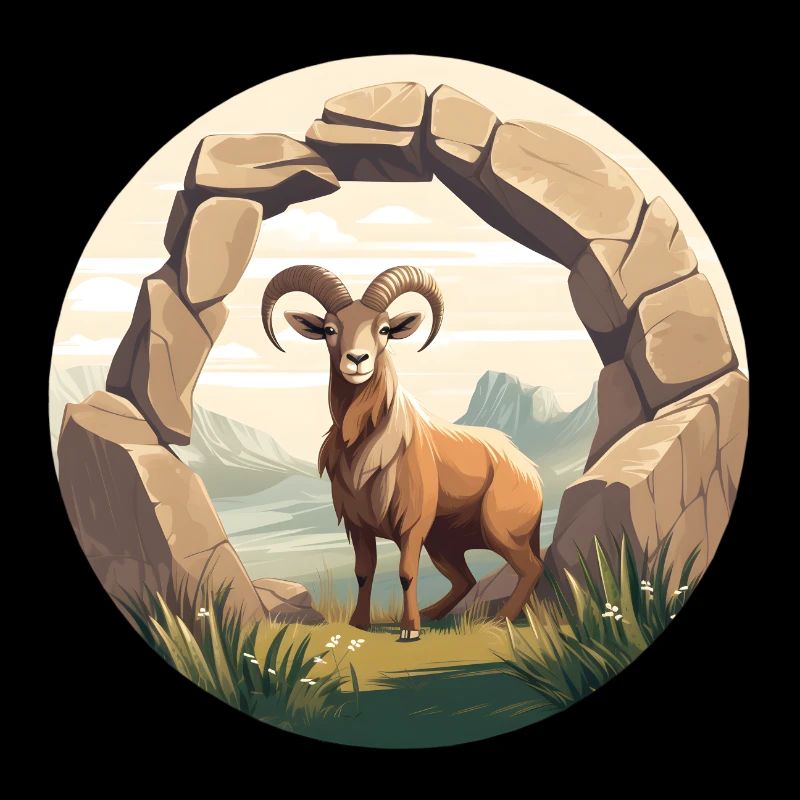 Alpine Majestät Steinbock