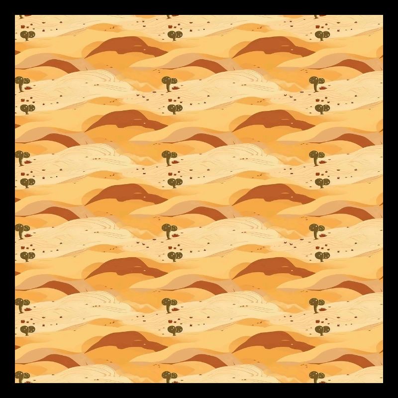 Desert Seamless Pattern Sand Sahara Dunes Arabic
