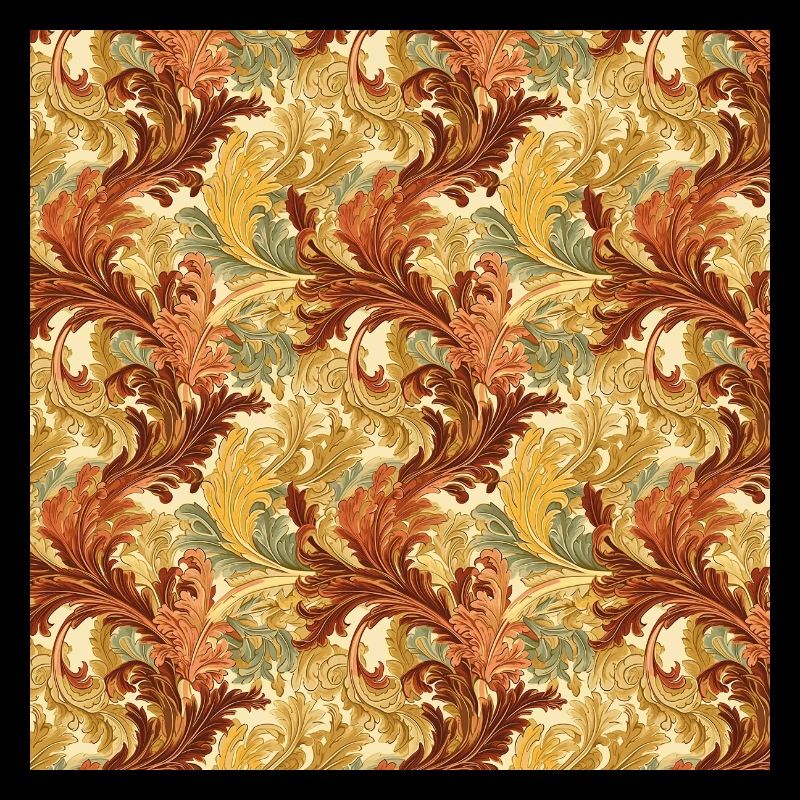 Leaves Seamless Pattern Leaf Foliage Nature Print