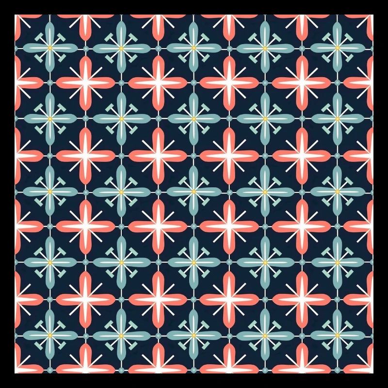 Tiles Seamless Pattern Motif Geometric Modern Art