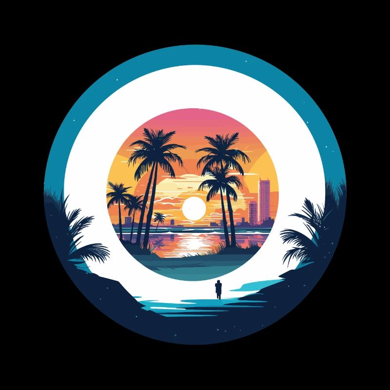 Coucher de soleil à Miami