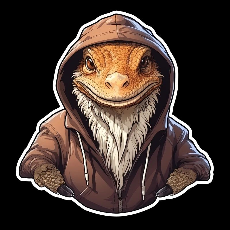 Coole Bartagame in Freizeitkleidung