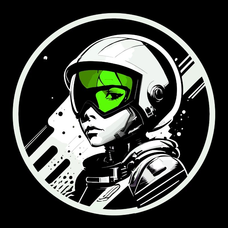 Austronaut logo stamp