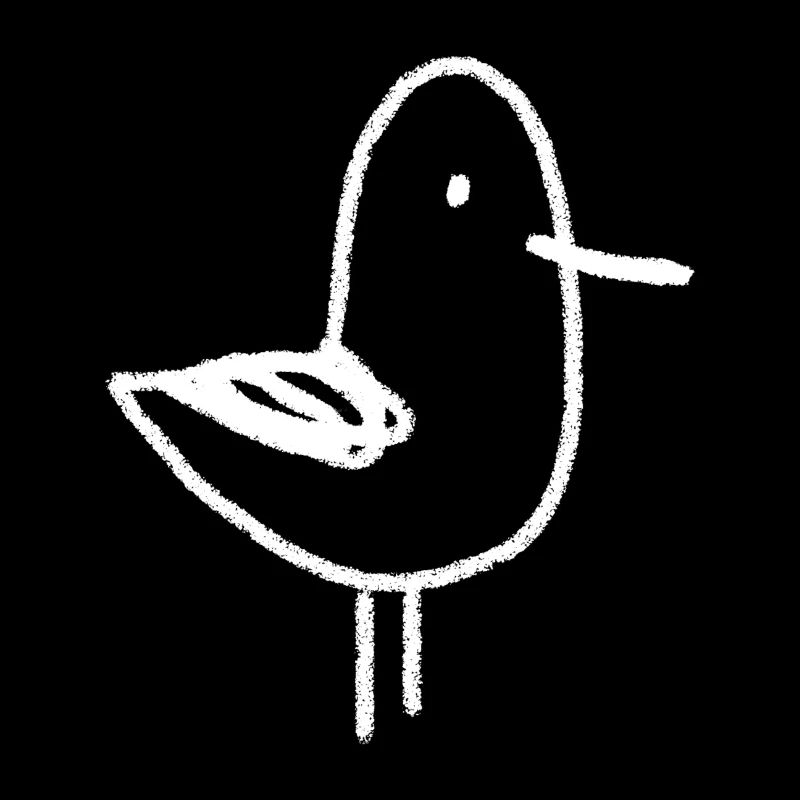 Minimalistische Möwe