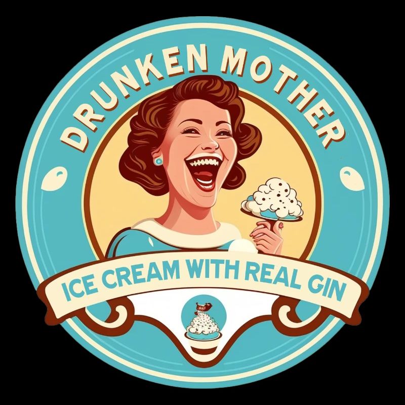 Betrunkenes Mutter-Eis