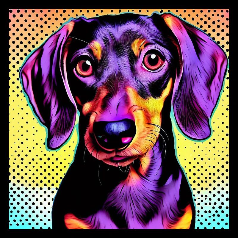 Teckel Pop Art