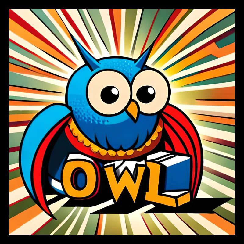 Eule - Eule - Zeichnung Illustration Vogel