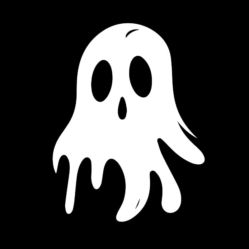 Spooky Cute Kawaii Ghost Design