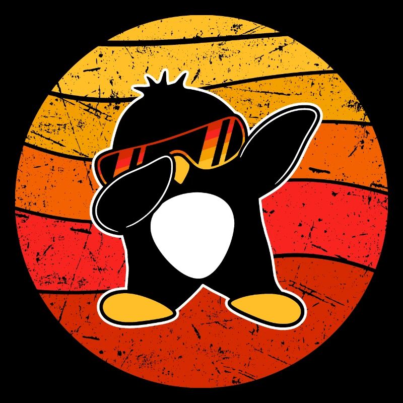 Lustiger Dabbing Pinguin Cool Dab Dance Tanz Pose