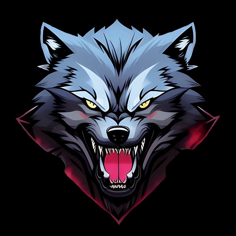 loup en colère