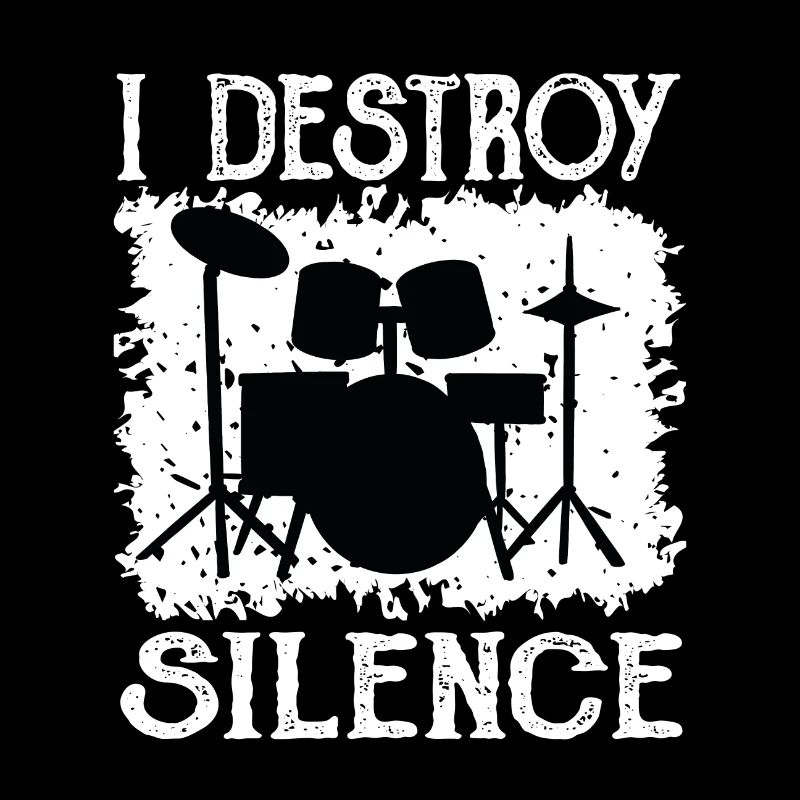 Drummer destroys silence