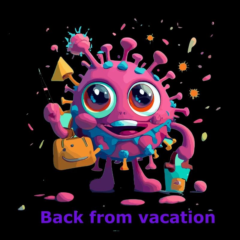 Coronavirus "Back from vacation" Geschenk