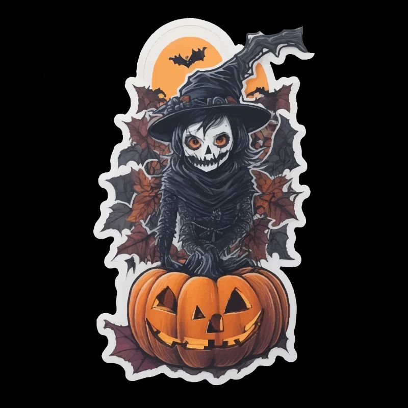 Sorcière à la citrouille Helloween
