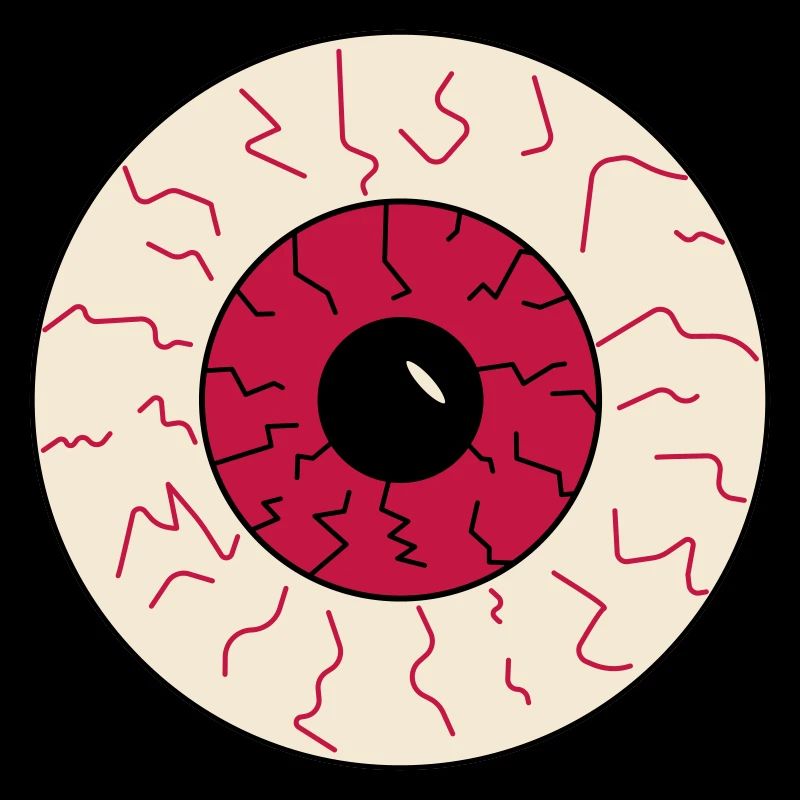 oeil injecté de sang halloween