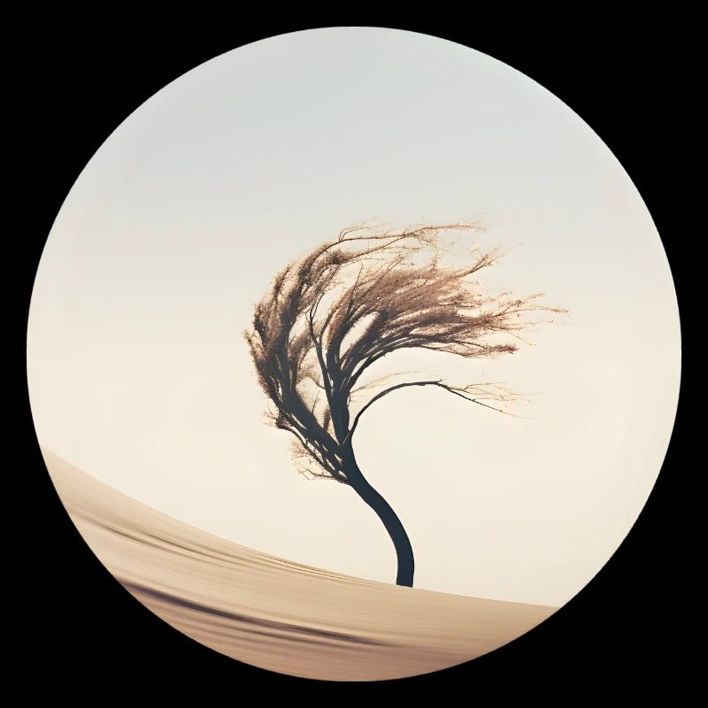 A tree in the wind