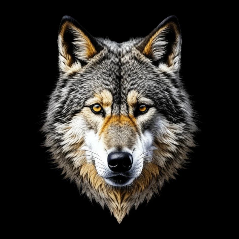 Der graue Wolf, die Macht des Wolfes