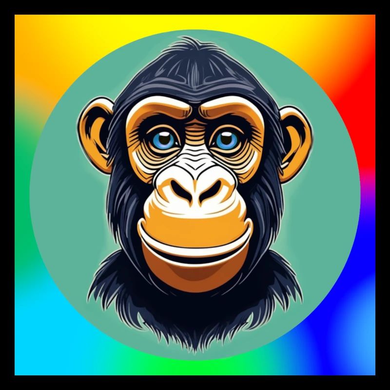 Dessin animé de chimpanzé