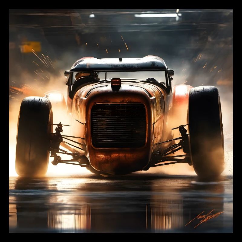 Rusty Hot Rod racing #9