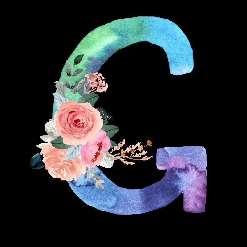 Buchstabe g Aquarell