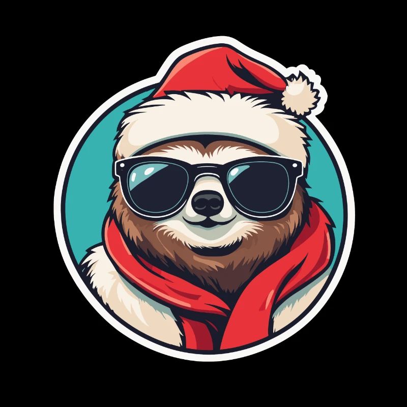 Dessin de Noël paresseux