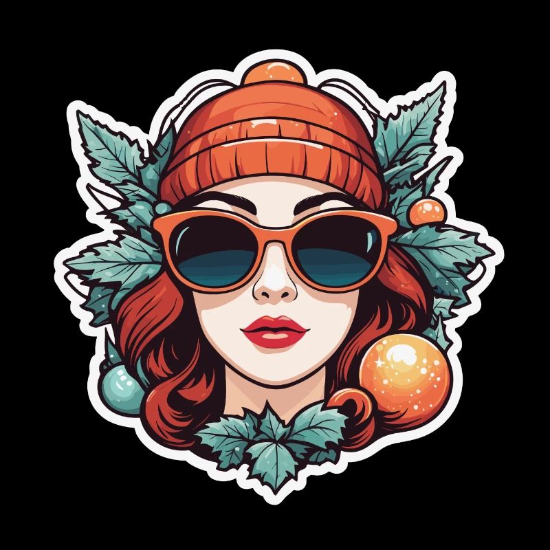 Mädchen Weihnachten Illustration