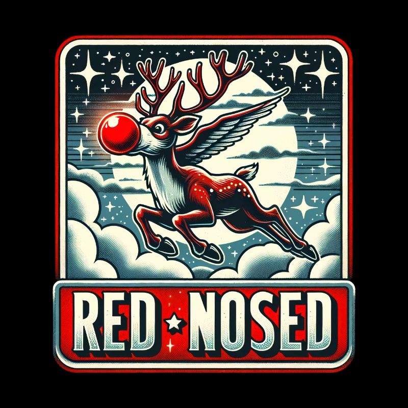 Retro Red Nose Flight
