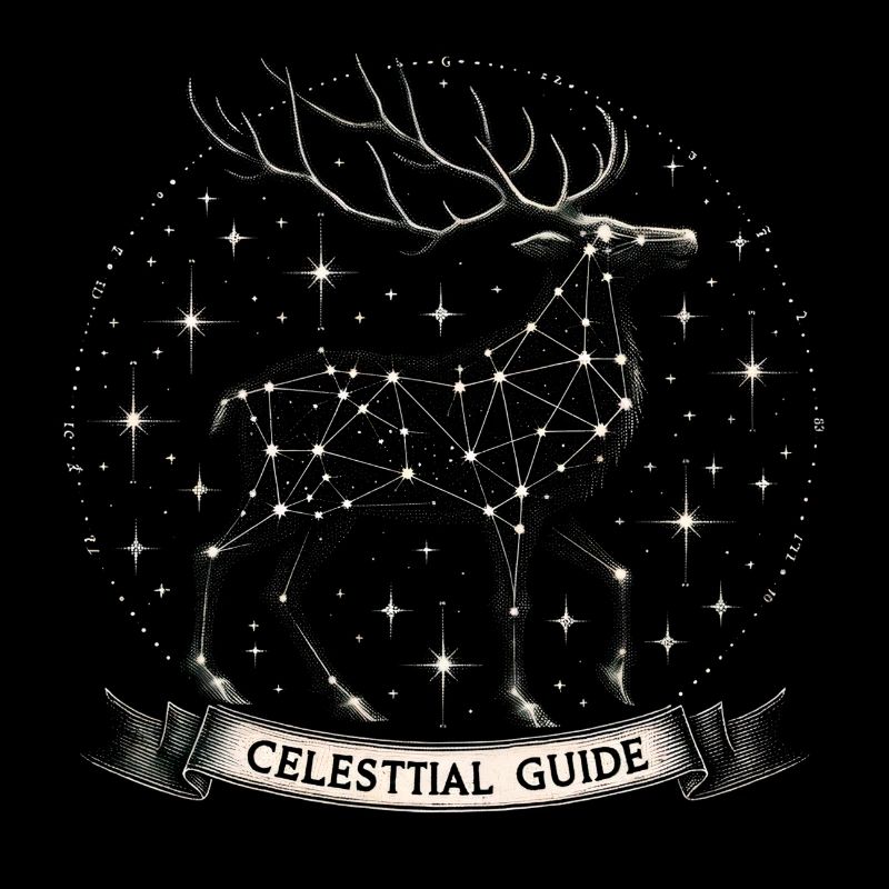 Kosmische Rentierkonstellation