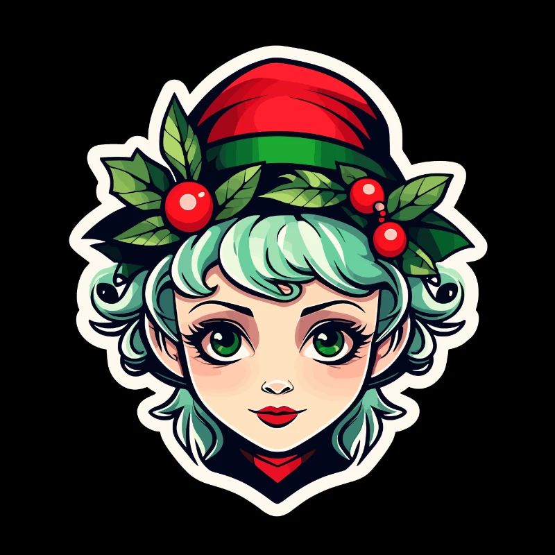 Illustration de Noël elfe