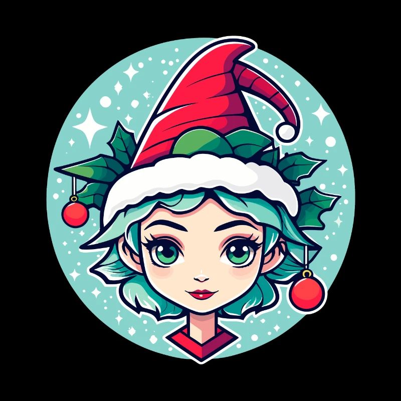 Illustration de Noël elfe