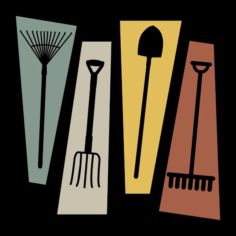 Vintage-Retro-Gartenarbeit