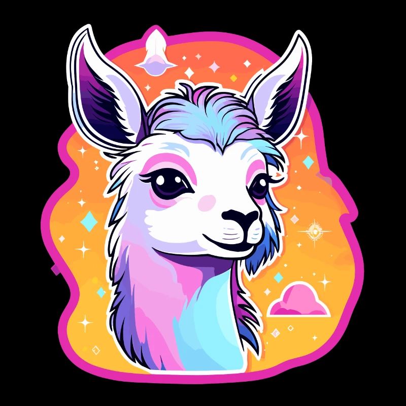 Illustration de lama alpaga