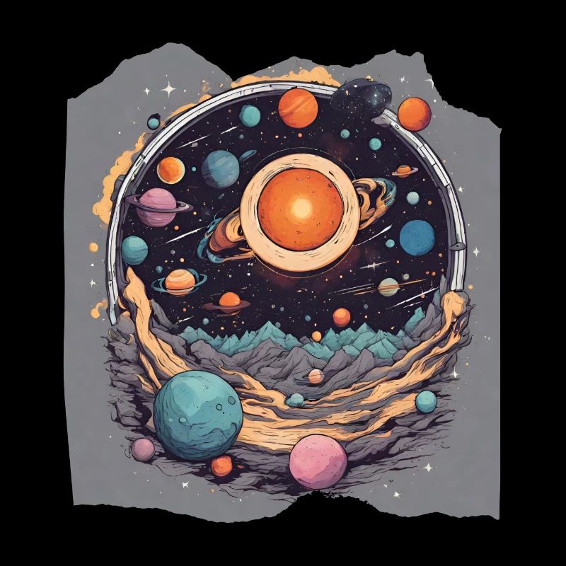 Celestial Harmony Solar System Sun Planets Space