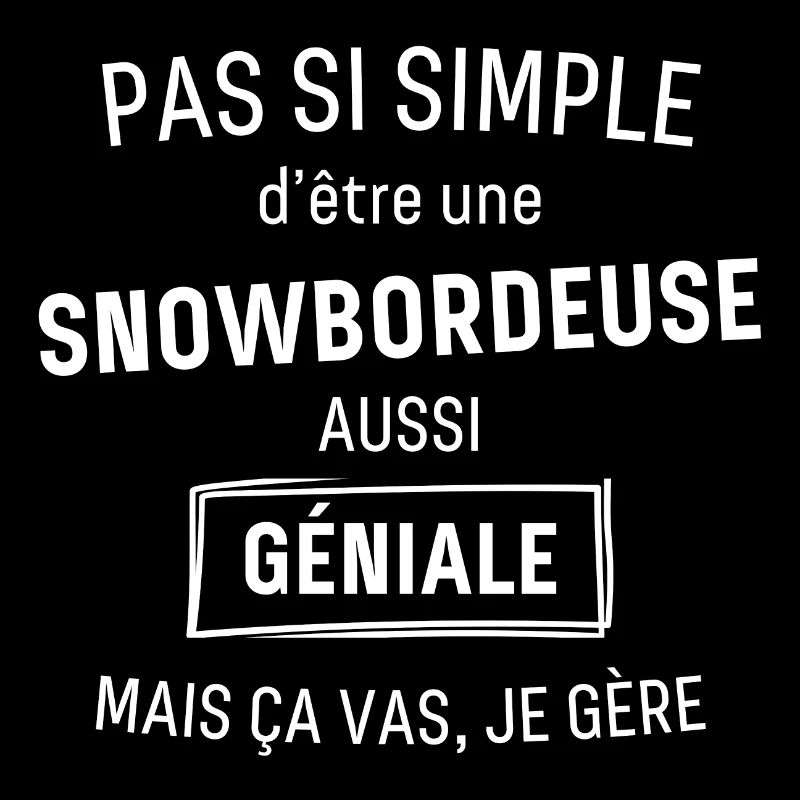 Snowboardeuse Géniale