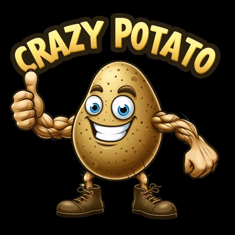 Crazy Veggies: Potato Body Builder Thumbs Up