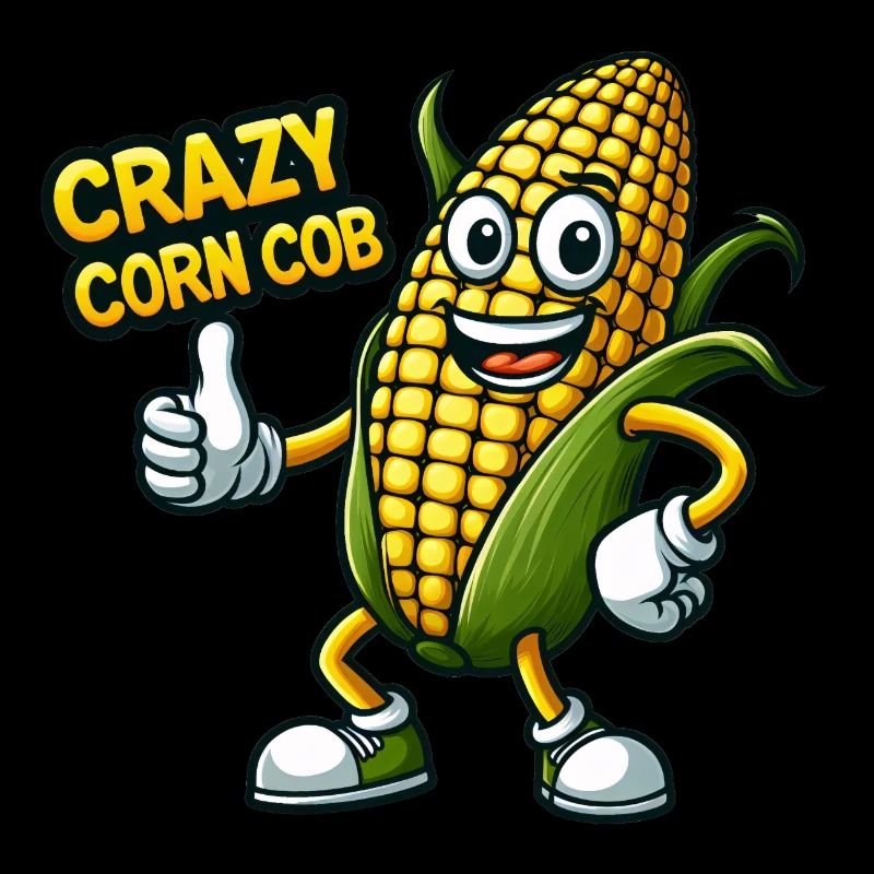 Crazy Veggies: Corn Cob Thumbs Up