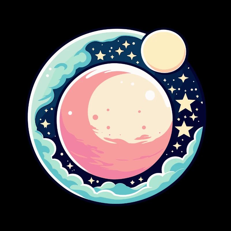 Illustration de paysage de lune