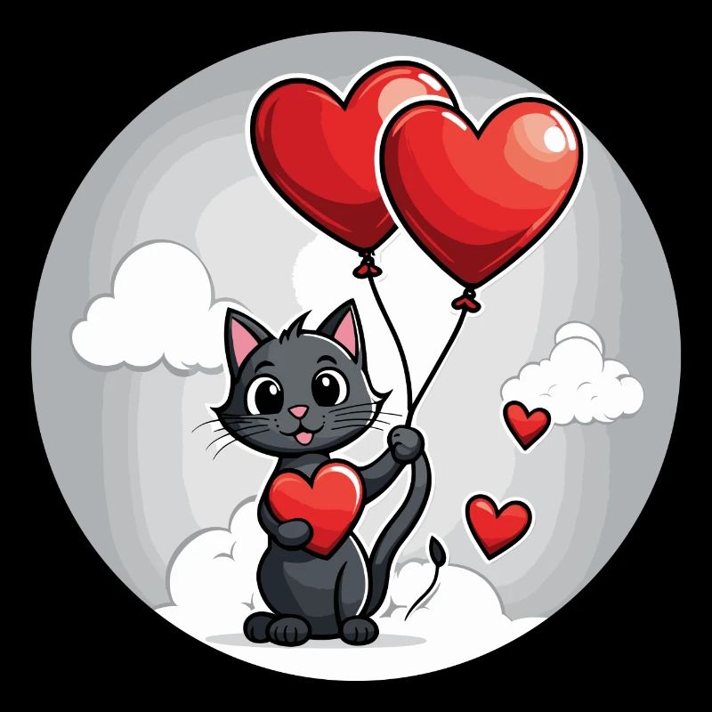 Cat Heart - Valentine's Day