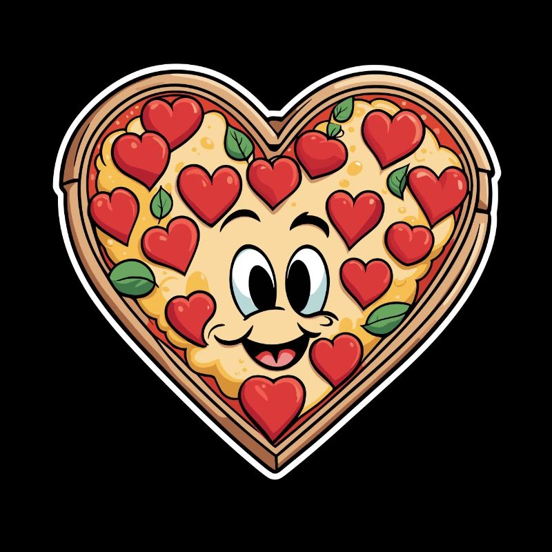 Coeur de pizza - Saint-Valentin