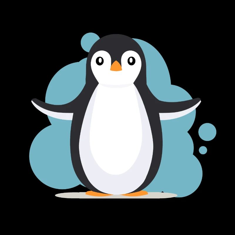Glücklicher Pinguin