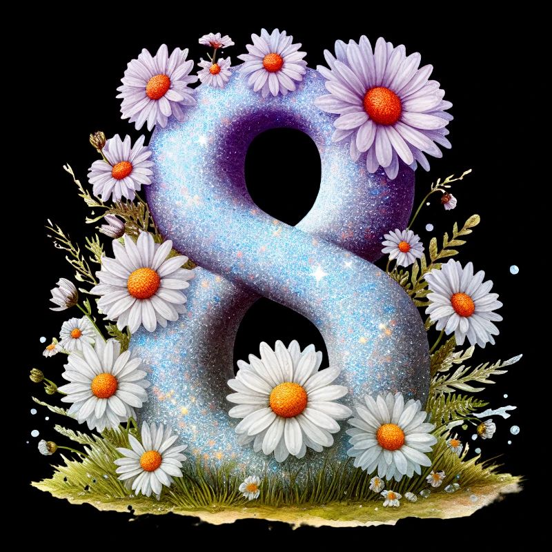 N ° 8 eit numérique fond numéro vecteur signe tal