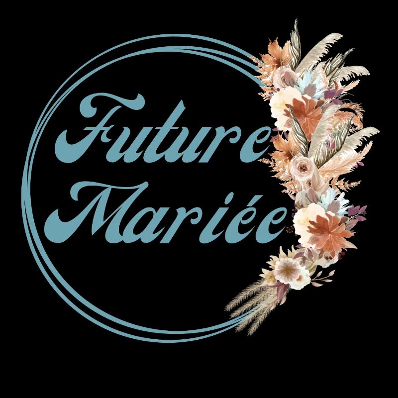 Future mariée fleurs rustique -tshirt assorti