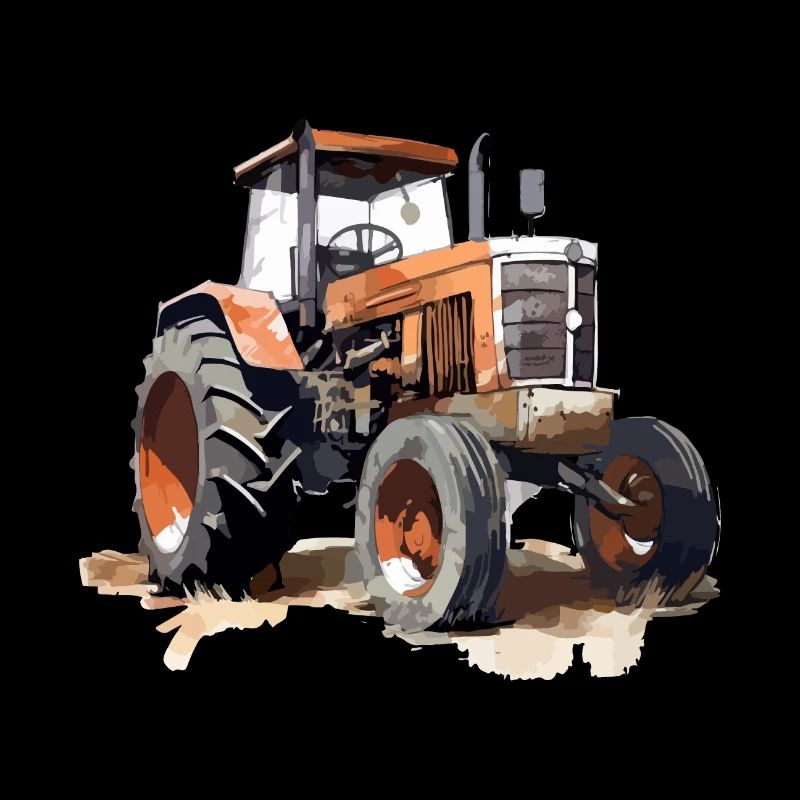 Orange Traktor Nr. 2