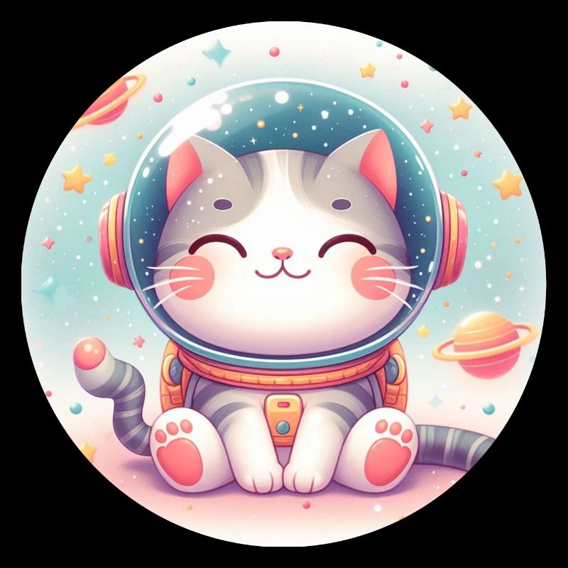 Space, Cat, Astronaut