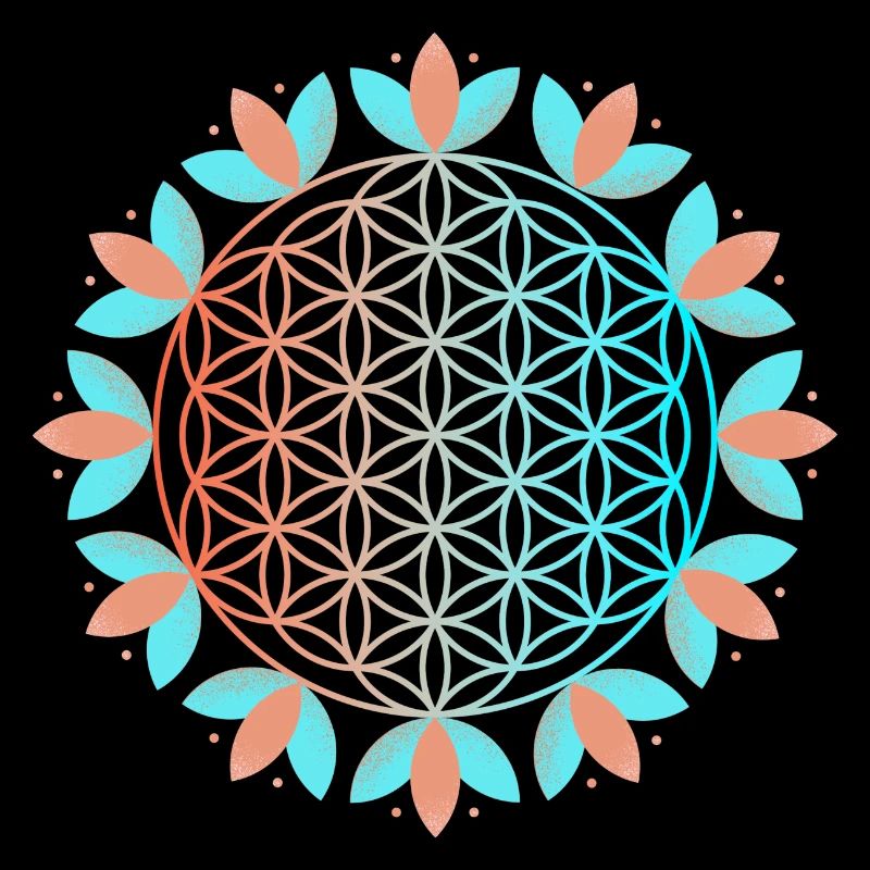 Blühende Lebensblume