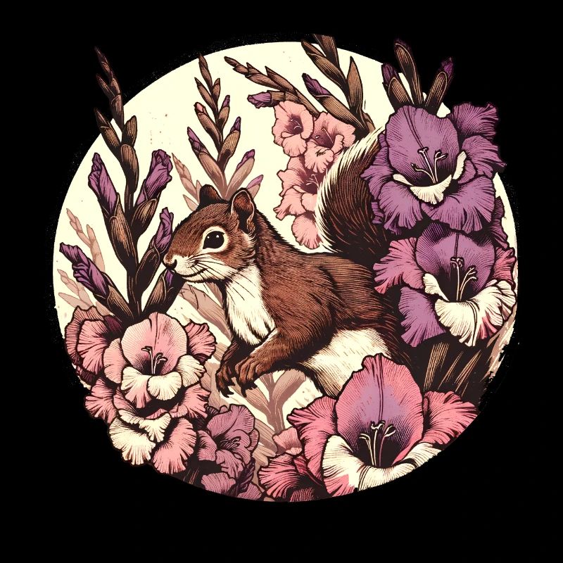 Gladiolen-Eichhörnchen