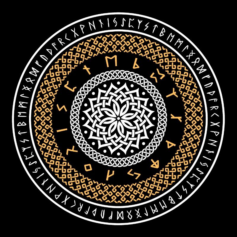 Wikinger Runen Kreis