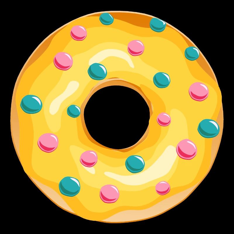 donut drawing dessert donuts cake pastry 1